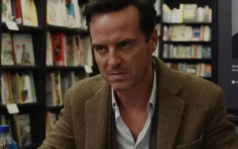 Andrew Scott in "Wake Up Dead Man". Andrew Scott in "Wake Up Dead Man".