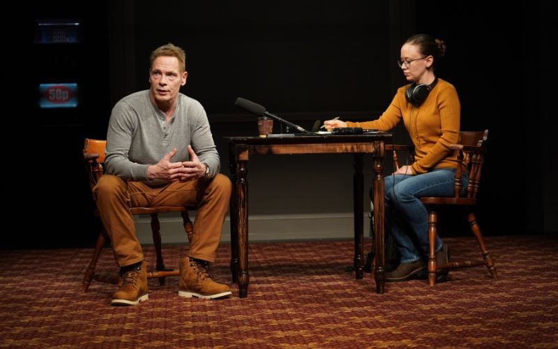 Michael Hayden and Molly Ranson in Irish Rep's 2025 production of "The Honey Trap." (Carol Rosegg) Michael Hayden and Molly Ranson in Irish Rep's 2025 production of "The Honey Trap." (Carol Rosegg)