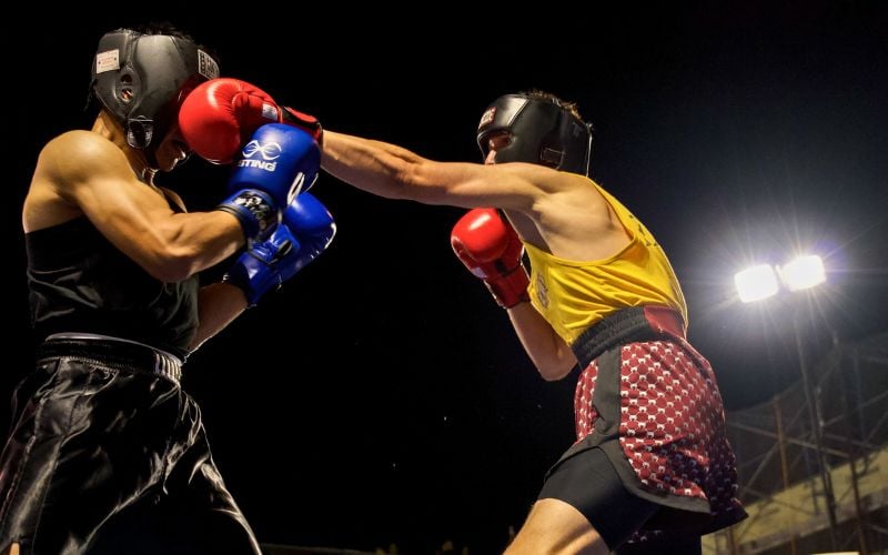 Shane Dorgan (right) on the way to his first amateur victory over German Pixtay Garcia. Shane Dorgan (right) on the way to his first amateur victory over German Pixtay Garcia.