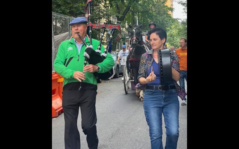 September 27, 2025: The opening of the unveiling of Malachy McCourt Lane. (Photo courtesy of Brendan Fay) September 27, 2025: The opening of the unveiling of Malachy McCourt Lane. (Photo courtesy of Brendan Fay)