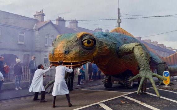 The Newt part of Macnas' 2024 Halloween Parade. The Newt part of Macnas' 2024 Halloween Parade.