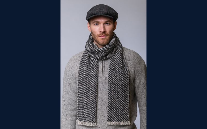 Mucros Weavers' Atlantic scarf.