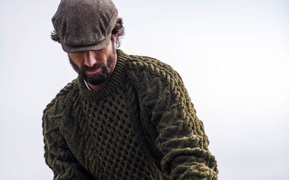Isles of Aran: Cable, honeycomb, and moss stitches carry meanings that once marked family, clan, or trade. Isles of Aran: Cable, honeycomb, and moss stitches carry meanings that once marked family, clan, or trade.