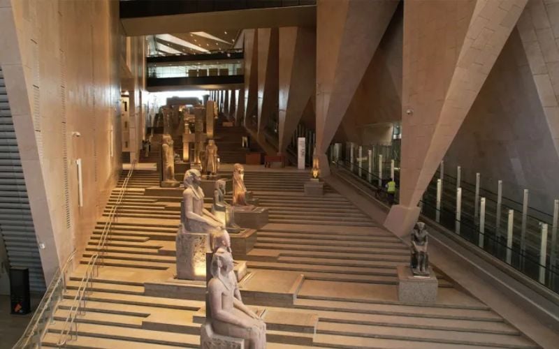 GEM Grand Staircase. Pic: Grand Egyptian Museum GEM Grand Staircase. Pic: Grand Egyptian Museum