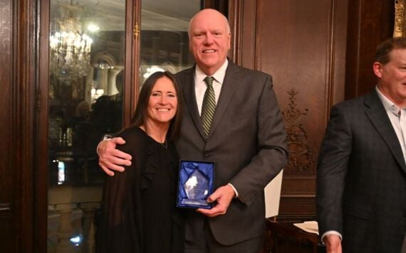 Joe Crowley and his wife, Kasey.