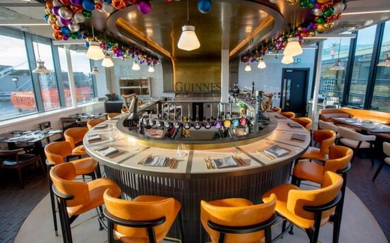 One of the dining venues at the Guinness Open Gate Brewery, in London. One of the dining venues at the Guinness Open Gate Brewery, in London.