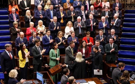President Volodymyr Zelenskyy received a standing ovation in Ireland's Parliament. 