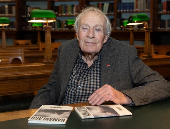 Tom Paulin, winner of the Pen Heaney Prize 2025. (Conor Ó Mearáin)