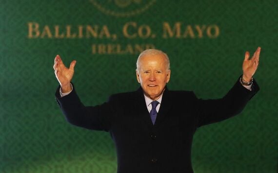 April 2023: Then-US President Joe Biden in Ballina, Co Mayo. (RollingNews.ie) April 2023: Then-US President Joe Biden in Ballina, Co Mayo. (RollingNews.ie)