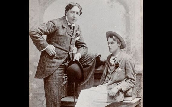 Oscar Wilde and his lover Boise. Oscar Wilde and his lover Boise.