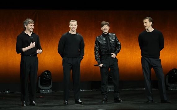 March 31, 2025: Paul Mescal (L), Joseph Quinn, Barry Keoghan, and Harris Dickinson at CinemaCon 2025 for Sony Pictures. (Photo by Stewart Cook/Sony Pictures via Getty Images) March 31, 2025: Paul Mescal (L), Joseph Quinn, Barry Keoghan, and Harris Dickinson at CinemaCon 2025 for Sony Pictures. (Photo by Stewart Cook/Sony Pictures via Getty Images)