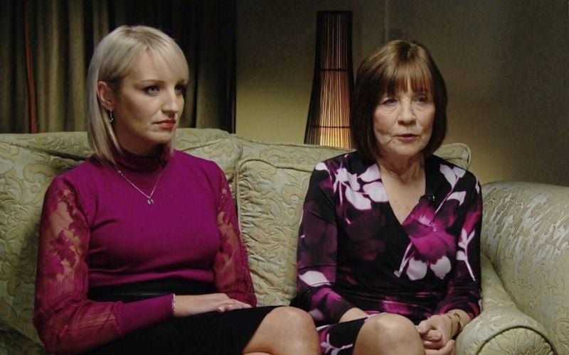 Jacqueline Connolly and Mary Coll speaking on RTE about Clodagh's murder. Jacqueline Connolly and Mary Coll speaking on RTE about Clodagh's murder.