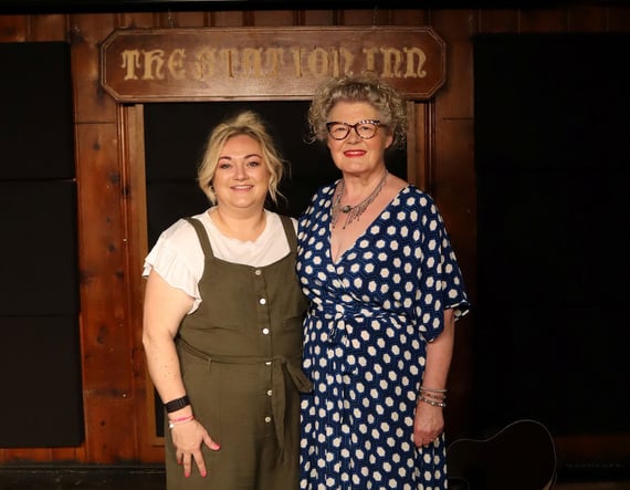 Diane with Maura O'Connell.