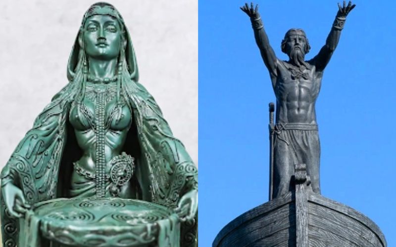 Ériu and Manannán Mac Lir. Ériu and Manannán Mac Lir.