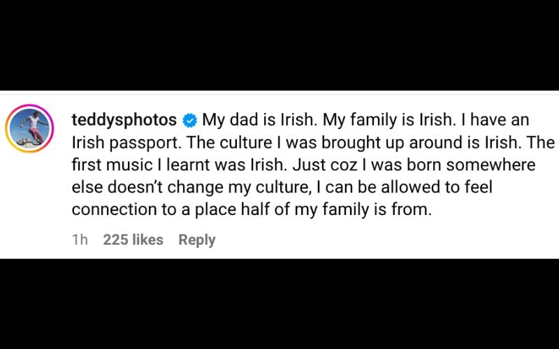 Ed Sheeran defends his comments on his Irish heritage.Ed Sheeran defends his comments on his Irish heritage. Ed Sheeran defends his comments on his Irish heritage.