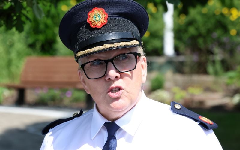 June 2, 2025: Assistant Commissioner Paula Hilman speaks to the media the day after the firearms incident in Co Carlow. (RollingNews.ie) June 2, 2025: Assistant Commissioner Paula Hilman speaks to the media the day after the firearms incident in Co Carlow. (RollingNews.ie)