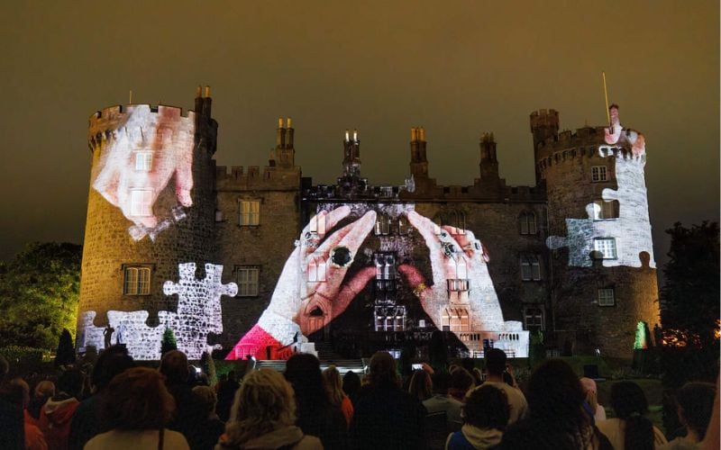 2024, Light Up the Castle, Kilkenny Arts Festival, Kilkenny City. 2024, Light Up the Castle, Kilkenny Arts Festival, Kilkenny City.