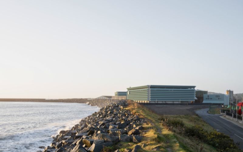 Arklow Wastewater Treatment Plant by Clancy Moore Architects. Arklow Wastewater Treatment Plant by Clancy Moore Architects.
