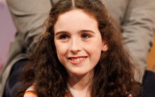 Saoírse Ruane on "The Late Late Show" in May 2023.