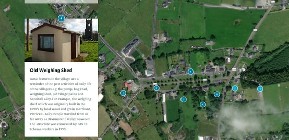 The Monivea Heritage Map. Credit: Galway County Council.