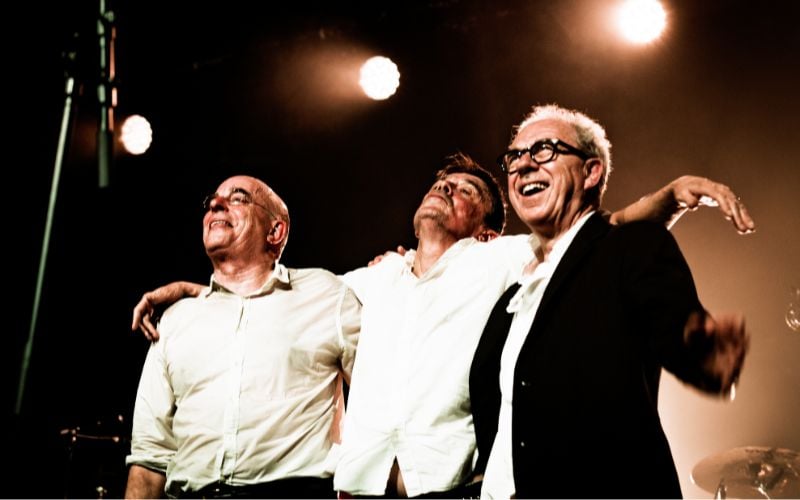 Original Pogues members James Fearnley, Jem Finer, and Spider Stacy. (Steve Rapport) Original Pogues members James Fearnley, Jem Finer, and Spider Stacy. (Steve Rapport)