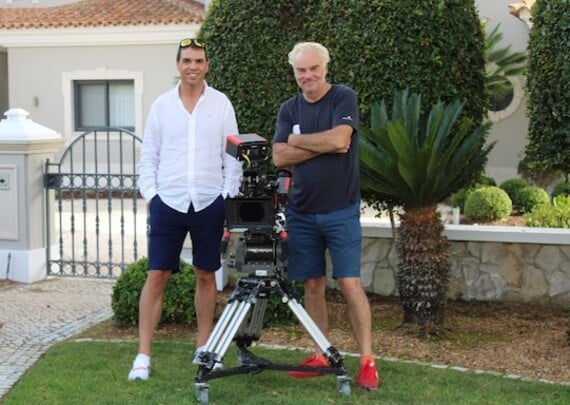 Mel Sutcliffe (left), Founder and Chief Executive Officer of Quanta Capital and Executive Producer of Made in Dublin, with Jack Armstrong (right), Director of Made in Dublin. Issued by Murray on behalf of Princ Films, Revolution Media and Quanta Capital.