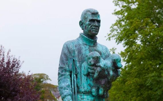 Sculpture of Tom Crean in Annascaul, County Kerry. Sculpture of Tom Crean in Annascaul, County Kerry.