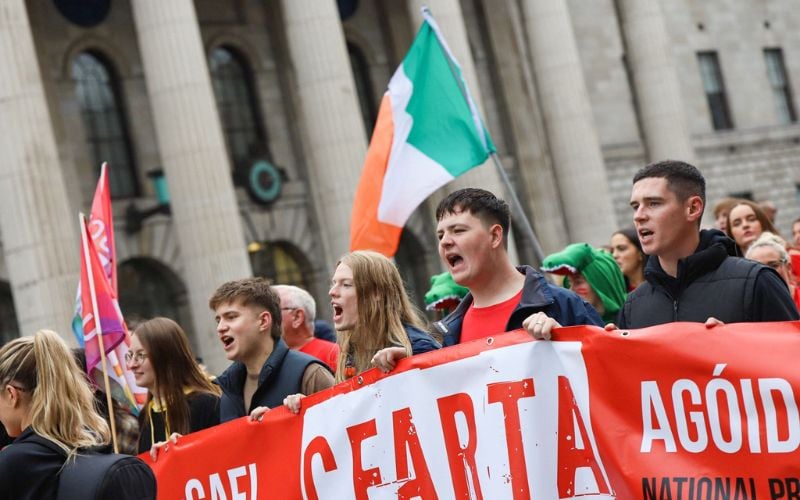 September 20, 2025: Scenes from CEARTA: The National Protest for the Irish Language and the Gaeltacht in Dublin. (Liam Murphy / Conradh na Gaeilge) September 20, 2025: Scenes from CEARTA: The National Protest for the Irish Language and the Gaeltacht in Dublin. (Liam Murphy / Conradh na Gaeilge)
