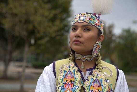 Pow Wow Dancer. (TG4)