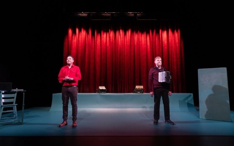 Gary Keegan and Danny O'Mahony in "Bellow." (HanJie Chow)