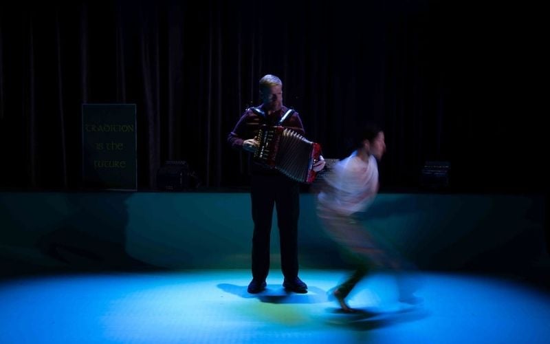 Danny O'Mahony and Emily Kilkenny Roddy in "Bellow." (HanJie Chow)