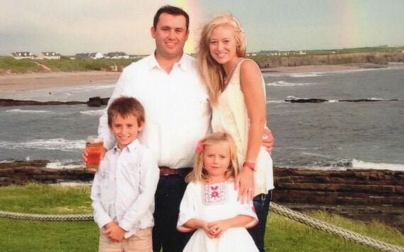 Jason Corbett, Molly Martens, with Jack and Sarah.