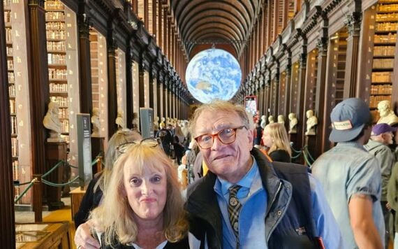 Visiting Trinity College Library.