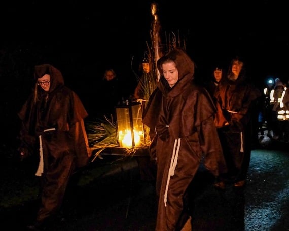 St. Brigid Medieval-Style Candlelight Procession. (Faughart Community Group)