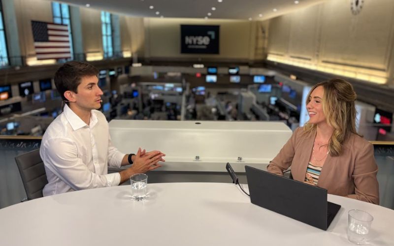 Gemma Allen (right), co-host and producer of "NYSE Wired". Gemma Allen (right), co-host and producer of "NYSE Wired".