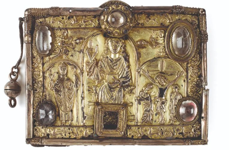   The Cathach shrine used to protect the ancient manuscript.