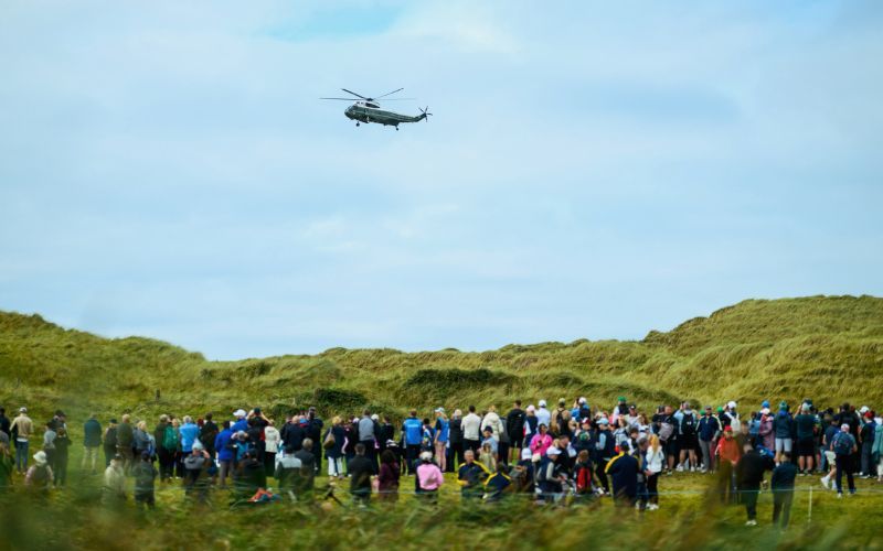 September 12, 2026: President Donald J. Trump disembarks Marine One at Trump International Golf Links and Hotel in Doonbeg, Co Clare. (Official White House Photo by Daniel Torok) September 12, 2026: President Donald J. Trump disembarks Marine One at Trump International Golf Links and Hotel in Doonbeg, Co Clare. (Official White House Photo by Daniel Torok)