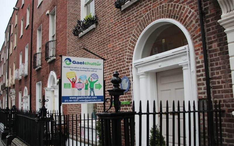 The facade of the Gaelchultúr building in Dublin. The facade of the Gaelchultúr building in Dublin.