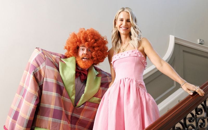 Vogue Williams, broadcaster, author, and proud Irishwoman, is announced as the Grand Marshal for the 2026 National St. Patrick’s Day Parade, pictured at The Rotunda Hospital. Also photographed is Nicholas Kavanagh from the theatre company, Curious State.