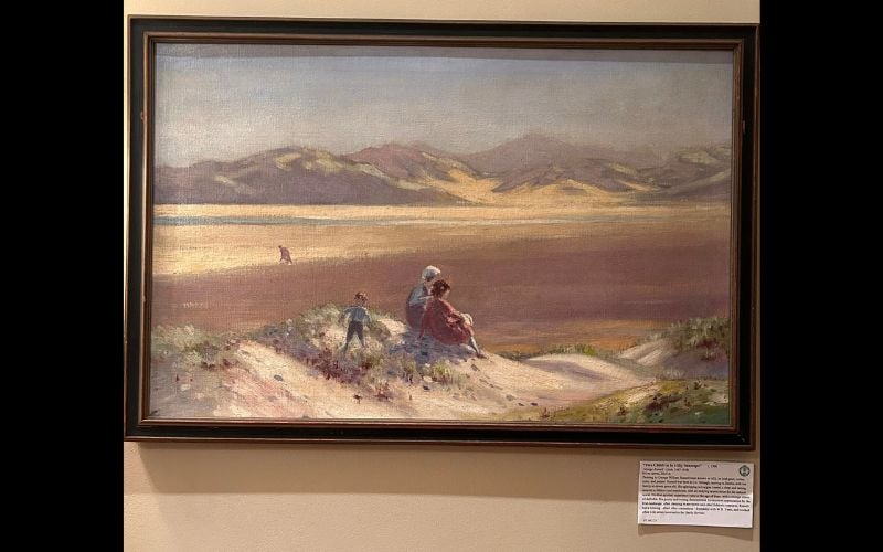 “Two Children in Hilly Seascape” c. 1900, Oil on canvas, 20x31in, PT 1982.23 (AIHS) “Two Children in Hilly Seascape” c. 1900, Oil on canvas, 20x31in, PT 1982.23 (AIHS)