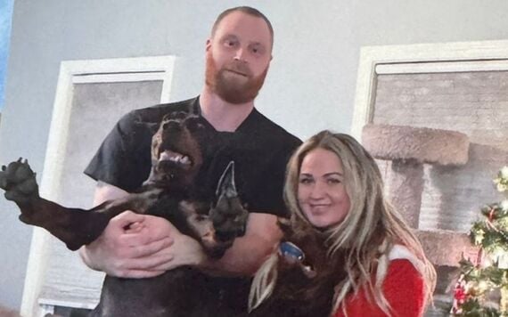 Seamus Culleton and his wife, Tiffany.