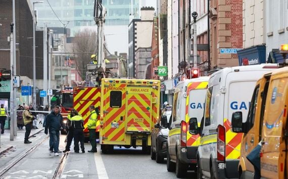 Emergency services responding to a serious road traffic incident in Dublin city centre this afternoon, after a Bus Éireann double-decker struck pedestrians at the junction of North Earl Street and Marlborough Street.
