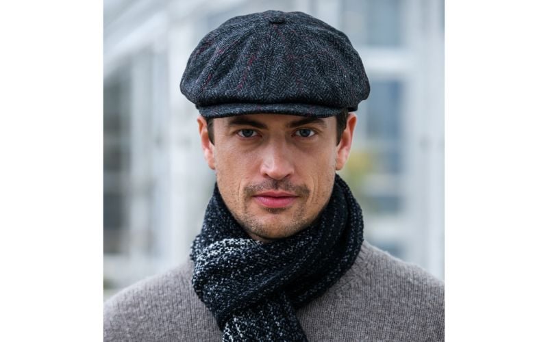 8 Piece Driving Cap fabric 31, Skellig Scarf V155