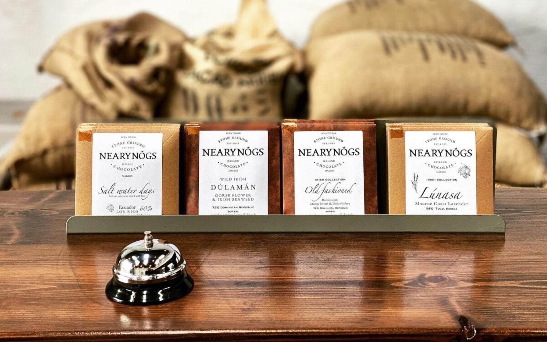 Sweet treats from NearyNógs Stoneground Chocolate Makers.