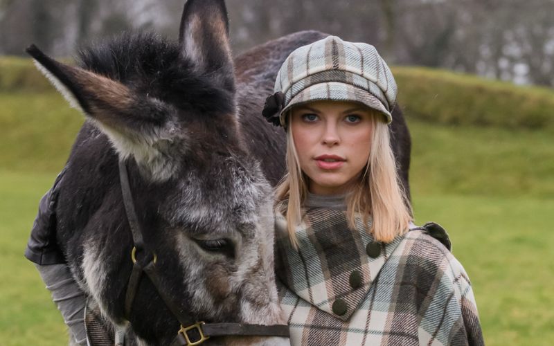 Mucros Poncho and Newsboy Hat Fabric 6