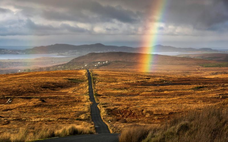 Rainbow over Lough Salt, Co Donegal. (Ireland's Content Pool / Tourism Ireland)