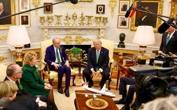 Taoiseach Michéal Martin and President Donald J Trump at the White House. ROLLINGNEWS.IE