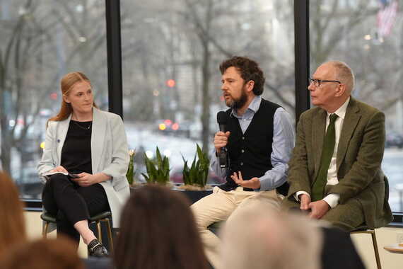 Sam McBride and Fintan O’Toole, Co-Authors of ‘For and Against a United Ireland’, in conversation with WIP Alumni Aoife Joy Keogh.