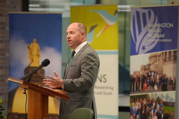United States Member of Congress Rep. Tim Kennedy announcing the Washington Ireland Program Class 2026.