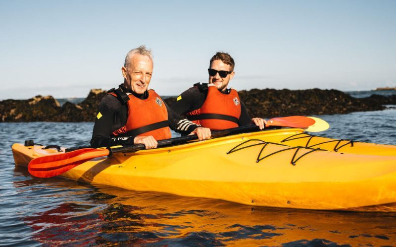 Kayaking in Dalkey, Dublin.
